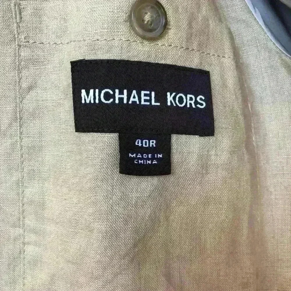 Michael Kors Mens Classic Fit Stretch Linen Blazer